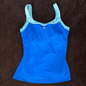 Nike Blue Athletic Tennis Tank Top Ladies Medium